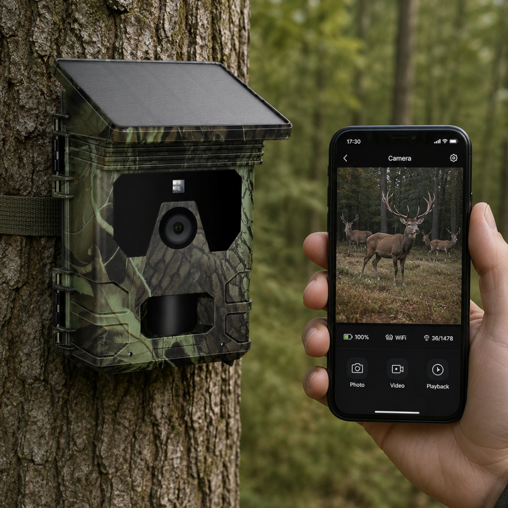 Caméra de Chasse Solaire 4K Ultra HD