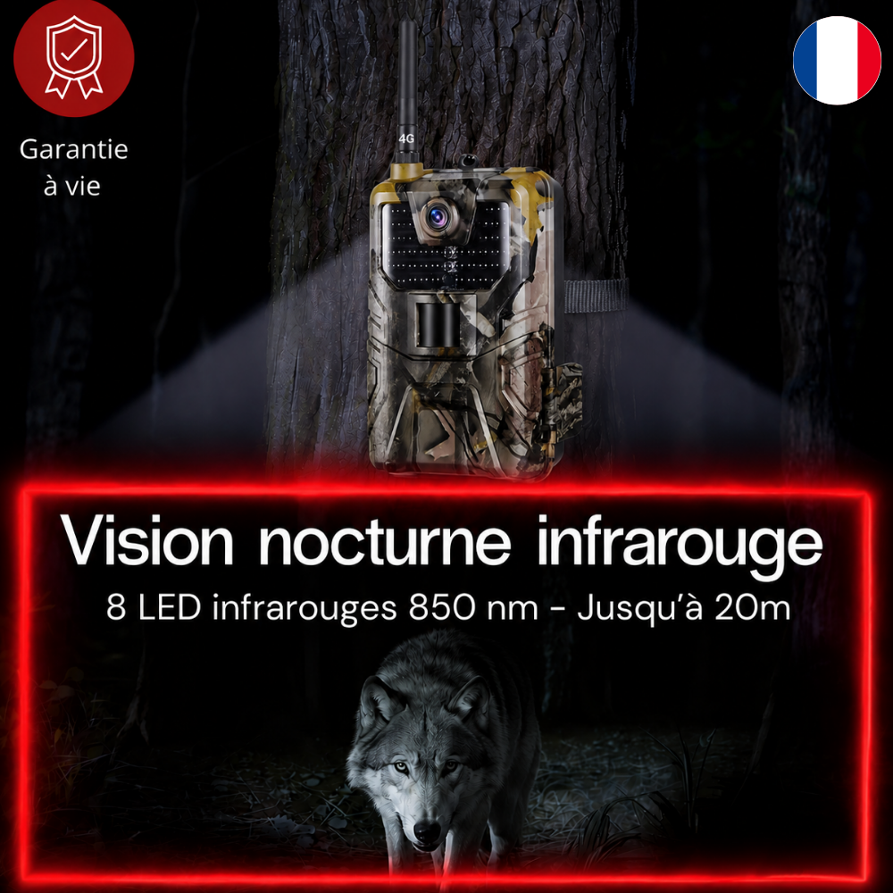 Caméra de Chasse 4K avec écran 4G+