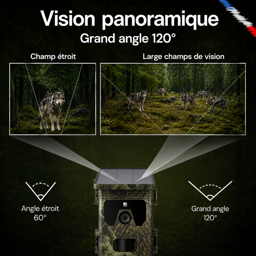 Caméra de Chasse Solaire 4K Ultra HD