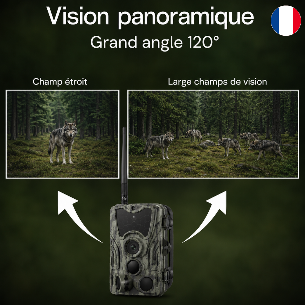 Caméra de Chasse 1080P avec écran 4G+