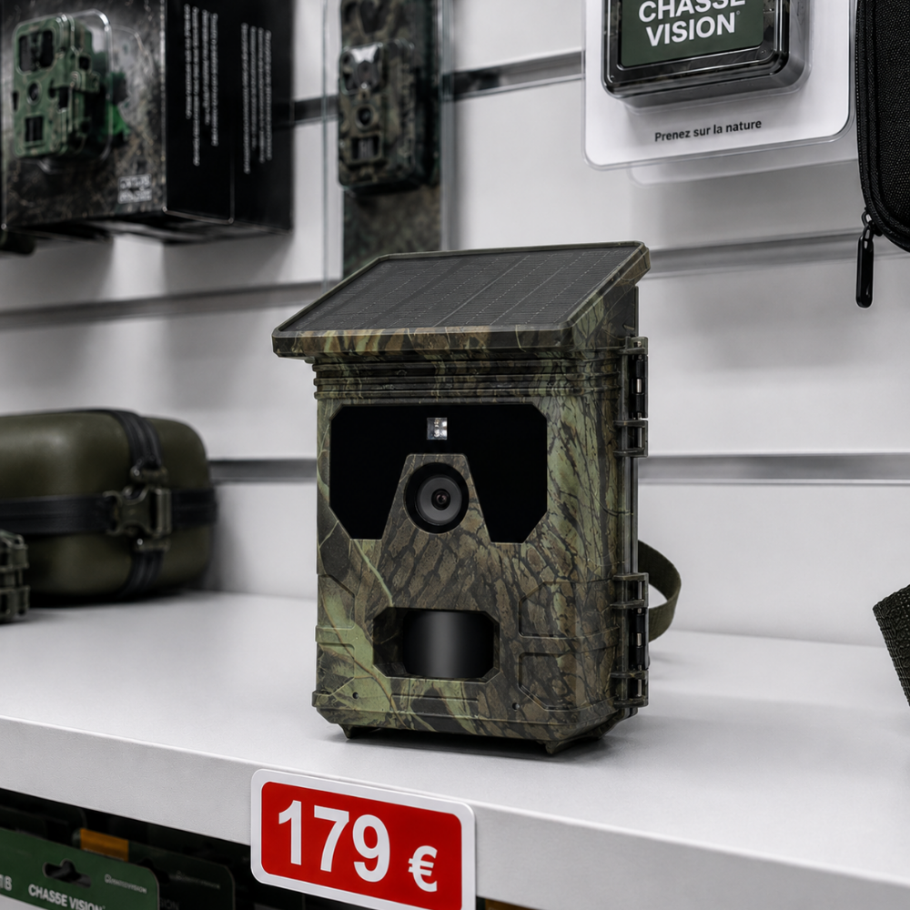 Caméra de Chasse Solaire 4K Ultra HD