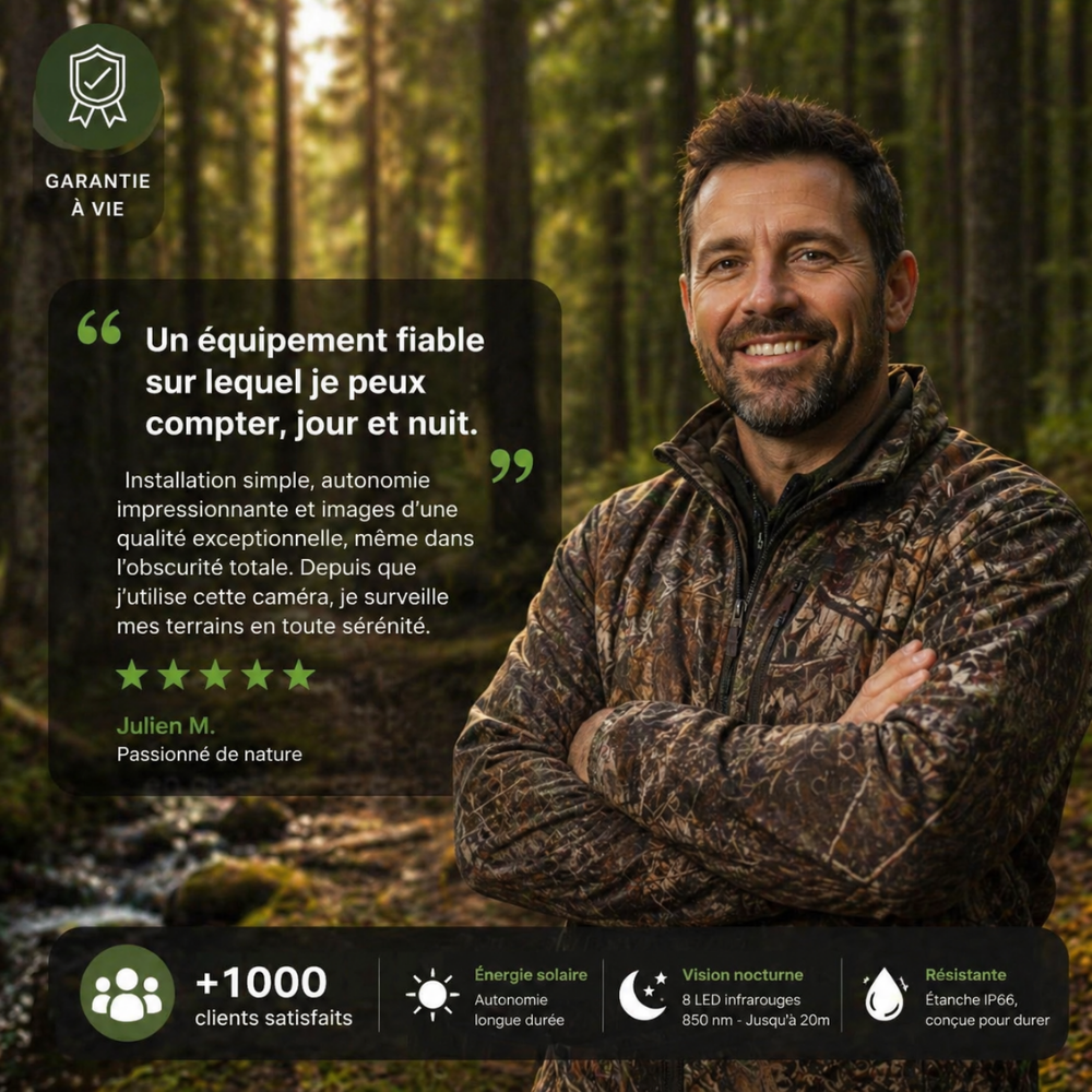 Caméra de Chasse 4K avec écran 4G+