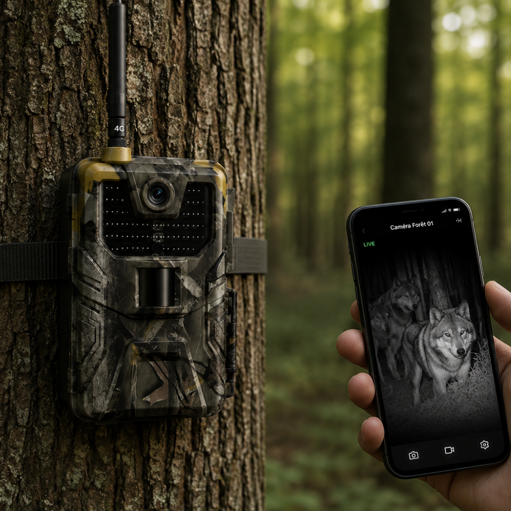 Caméra de Chasse 4K avec écran 4G+