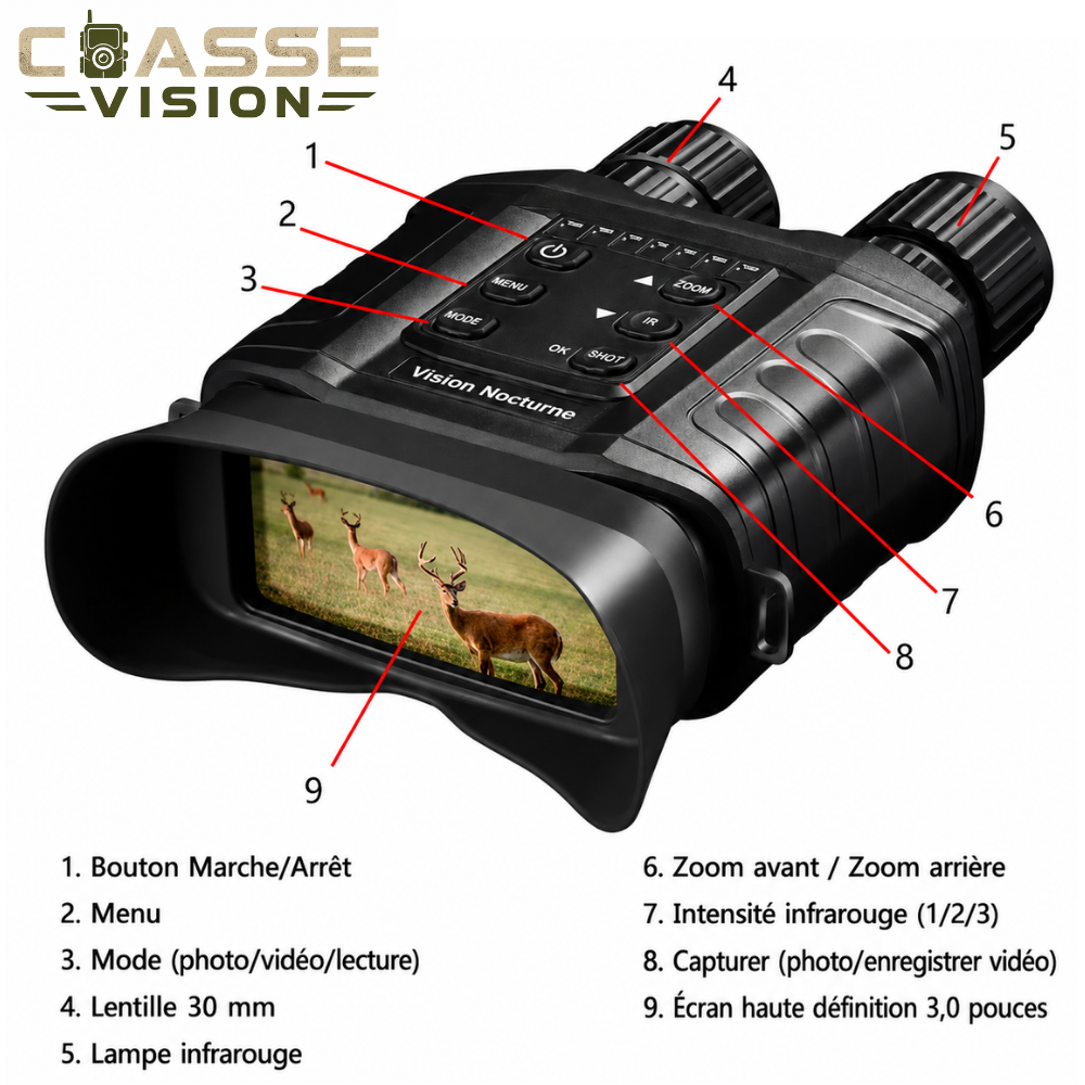 Jumelles Pro Vision Nocturne W550B