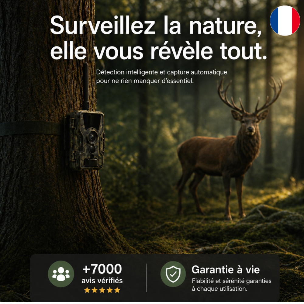 Caméra de Chasse 1080P avec écran 4G+