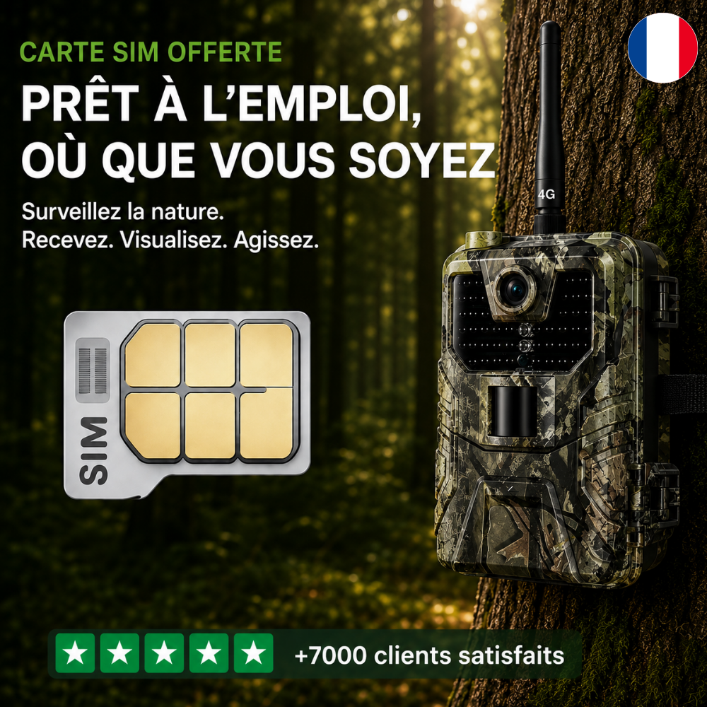 Caméra de Chasse 4K avec écran 4G+