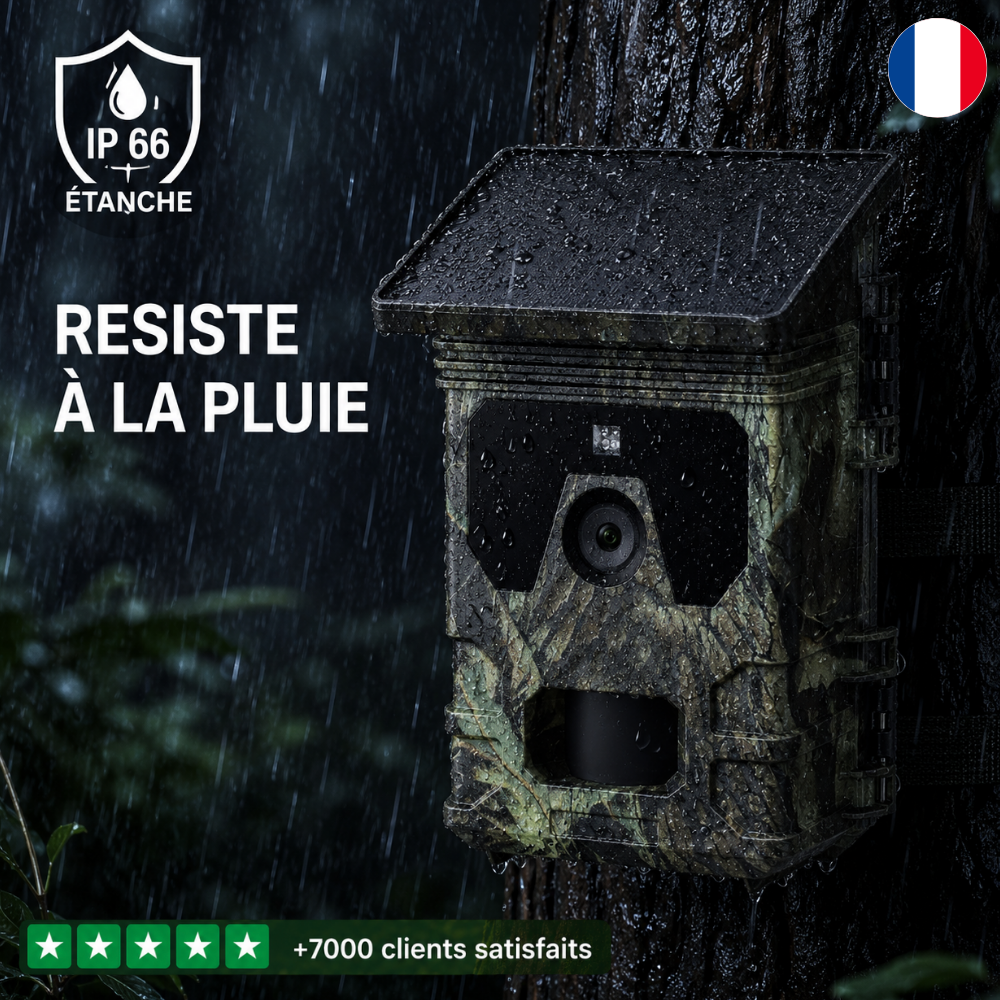 Caméra de Chasse Solaire 4K Ultra HD