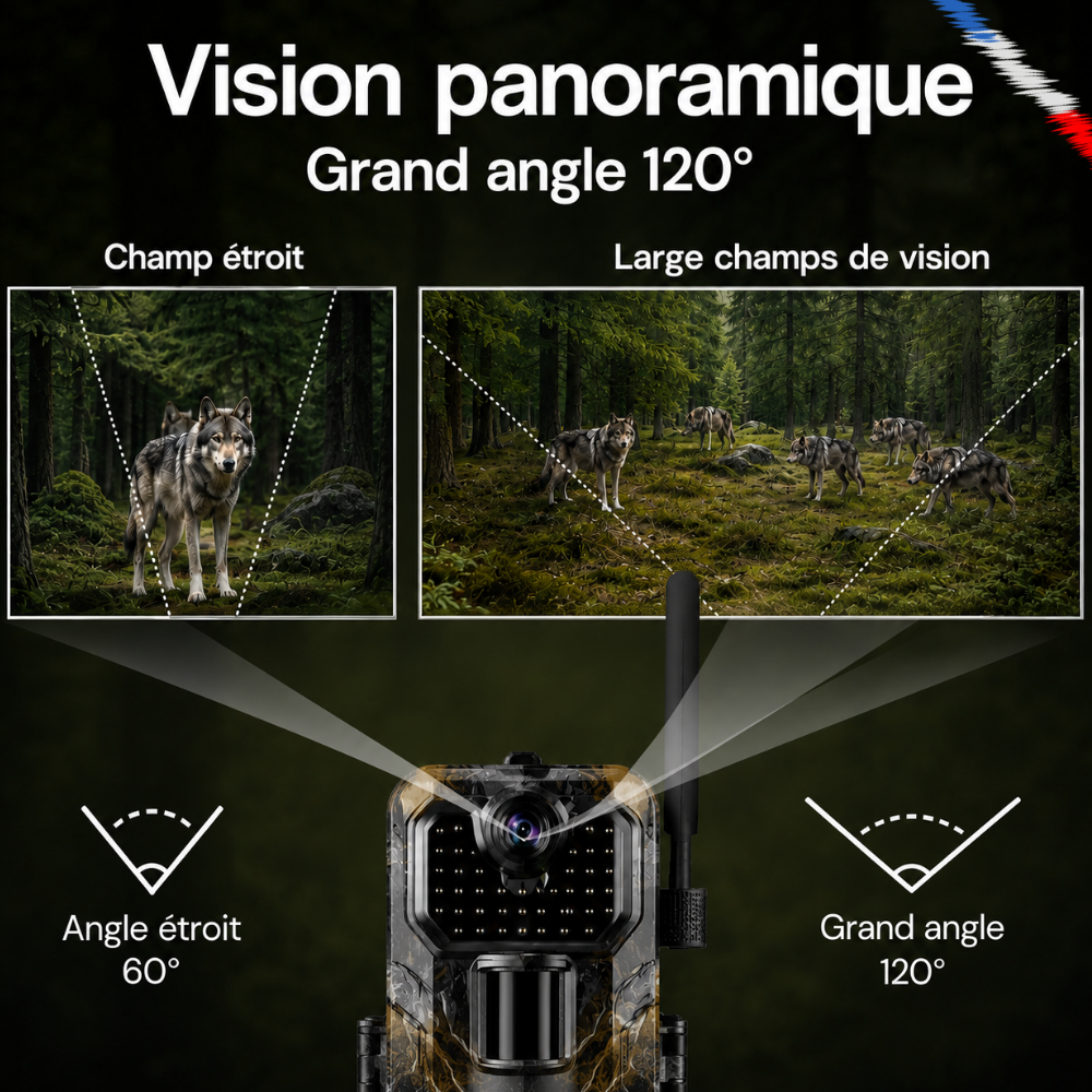 Caméra de Chasse 4K avec écran 4G+