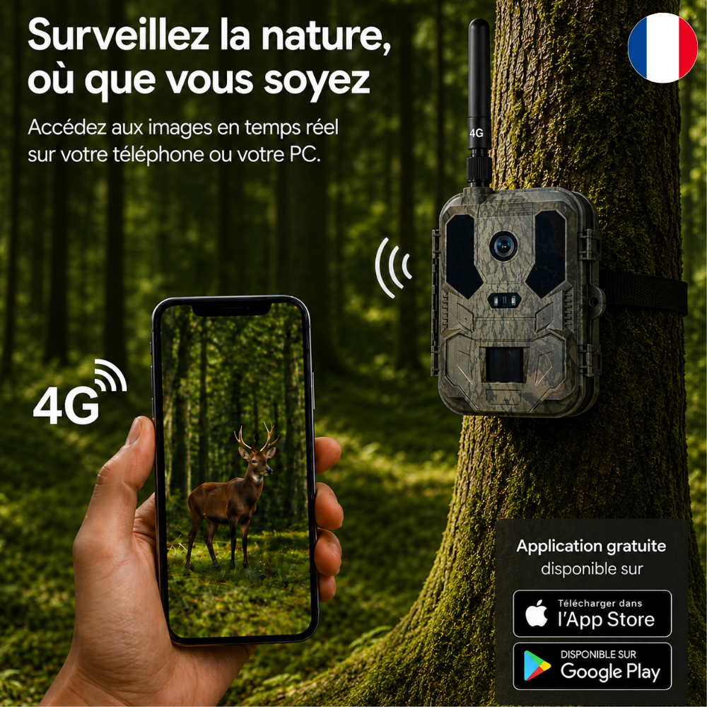 Caméra de Chasse 4K 4G+