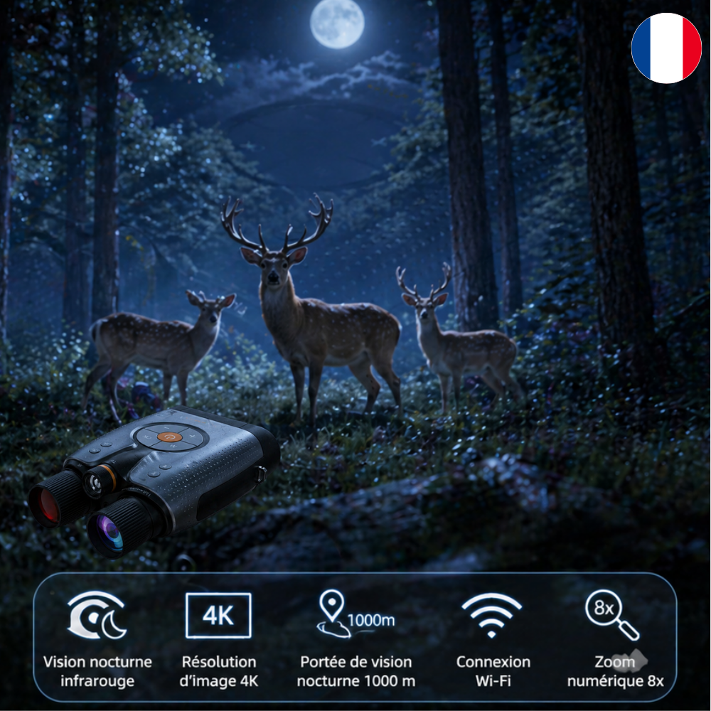 Jumelles Pro Vision Nocturne 4K