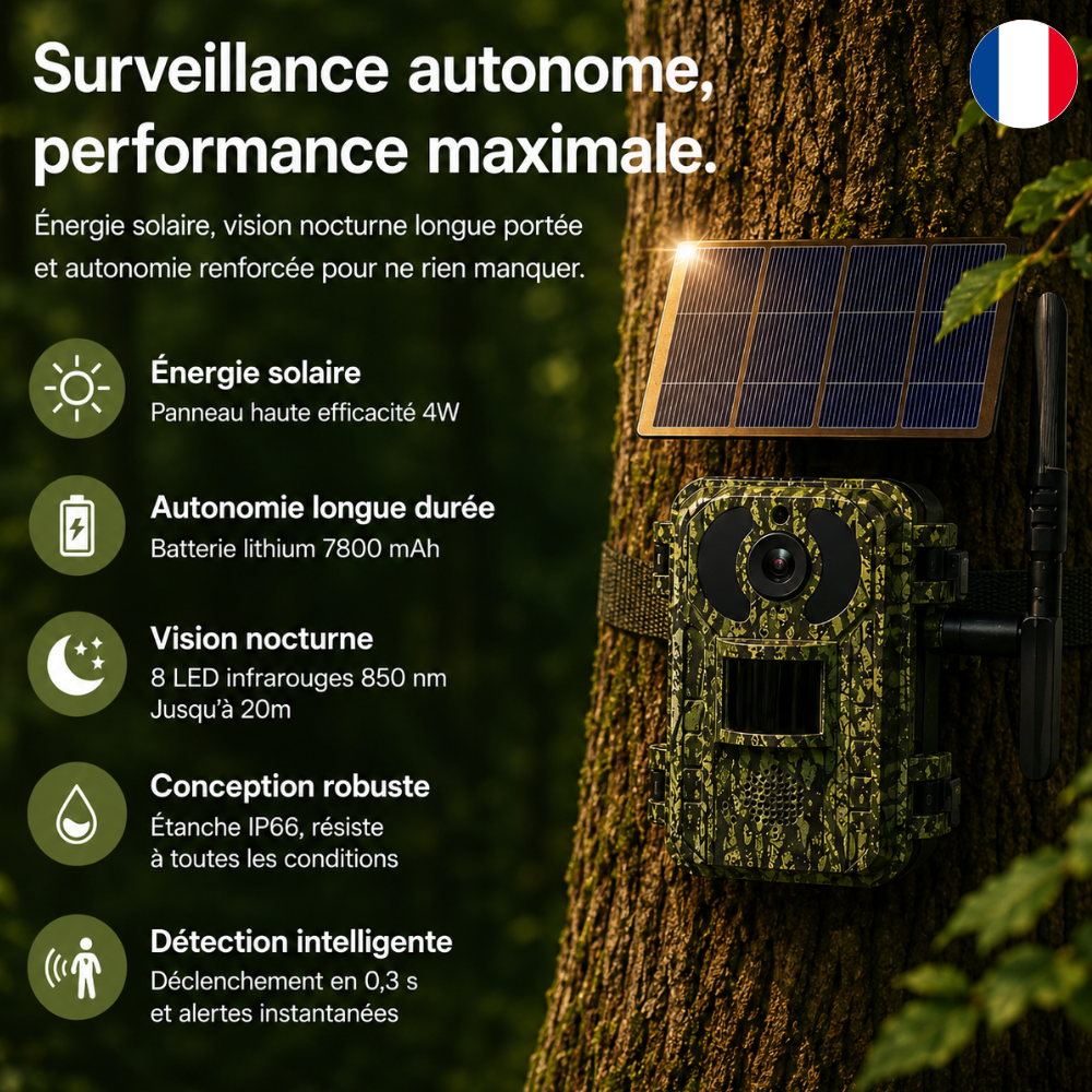 Caméra de Chasse Solaire