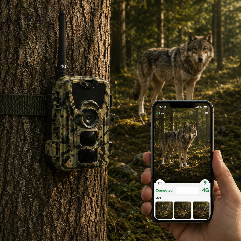 Caméra de Chasse 1080P avec écran 4G+